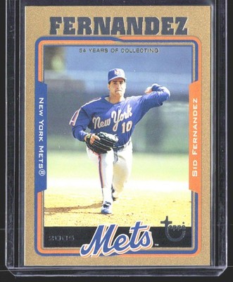Sid Fernandez 2005 Topps Retired Signature Edition Gold SN #/500