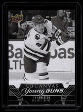 2023-24 Upper Deck #C384 Ty Emberson UD Canvas Black & White