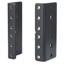 2U Rack Mount Rails - Durable Alloy Steel Tapered Holes Included