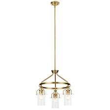 Kichler 52377NBR - Everett 3 Light 23" Wide Ring Chandelier - Brushed Brass