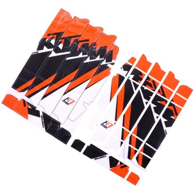 Kühlerlamellen Aufkleber Set für Racing-Fans von BlackBird Racing für: KTM EXC S