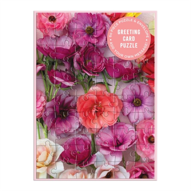 Ranunculus Greeting Card Puzzle by Galison (Jigsaw)