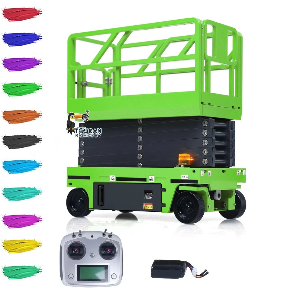 25.6Inches Lift Height 1/14 RC Hydraulic Scissor Lift Metal Construction Vehicle - Image 3 of 4