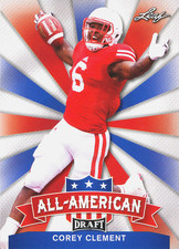 ALL-AMERICAN Corey Clement INSERT-RC EAGLES COWBOYS CARDINALS Wisconsin BADGERS