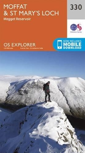 Ordnance Survey Explorer 330 Moffat & St Mary's Loch Map With Digital Version Orange - Image 6