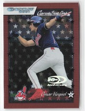 Omar Vizquel 2001 Donruss Stat Line Career #146 SN #/260 Cleveland Indians SK115