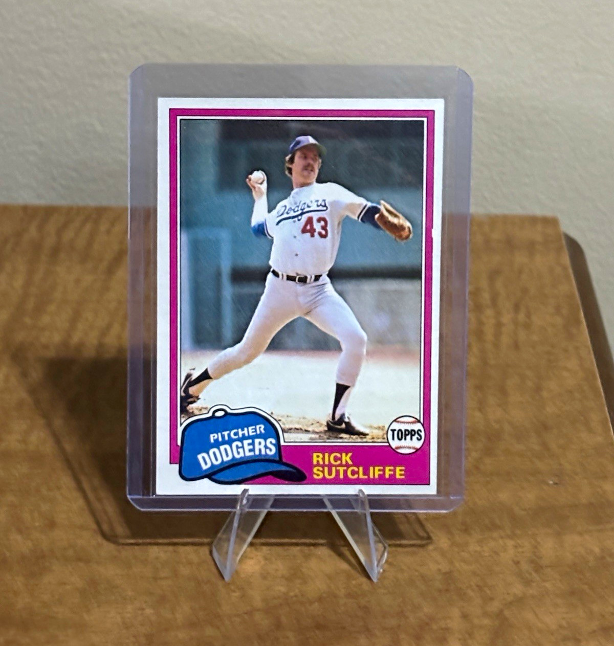 Topps 1981 Rick Sutcliffe #191 Los Angeles Dodgers Baseball Card Base