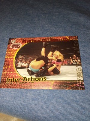2002 Fleer WWE Absolute Divas Inter-Actions #19 Bra & Panties Match 