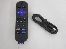 NEW 55R6A5R ROKU Brand Chargeable Voice TV Remote W/ Cable - 3026000135