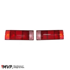 BMW E30 Coupe Sedan Pre-Facelift MHW-Red Tail Light Lens Set, W/Emark & SAE