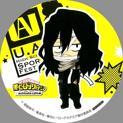 Shota Aizawa Coaster My Hero Academia x animatecafe Menu Order Bonus  Japan U912