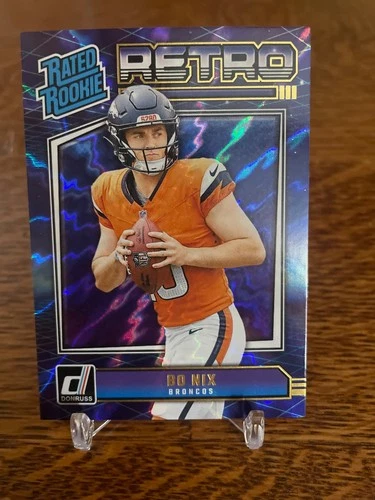 2024 Panini Donruss - Rated Rookie Retro Bo Nix #19 (RC)