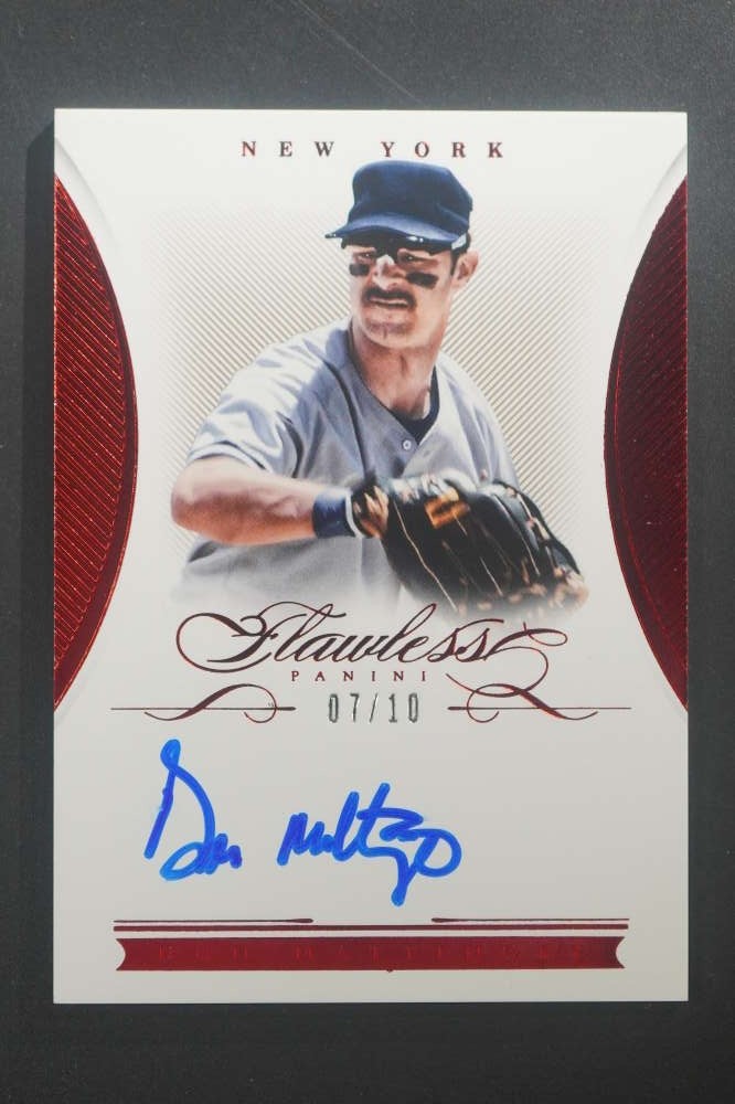 2016 Panini Flawless Don Mattingly Auto Autograph Ruby /10 Yankees DZ3042 view 1