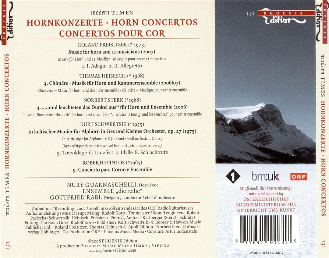 Nury Guarnaschelli Horn Concertos New Cd