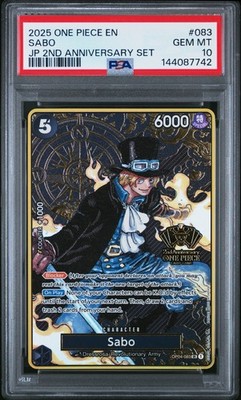 2025 ONE PIECE JAPANESE 2ND ANNIVERSARY SET #083 SABO PSA 10 | eBay