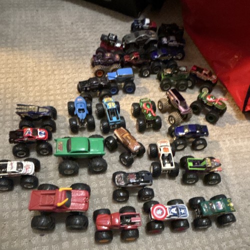 Monster Truck Toy Lot Collection Multicolor Marvel/DC Spider-Man Captain America