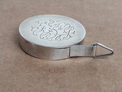 1977 Leonore Doskow Sterling Silver Tape Measure Vintage 