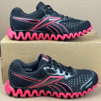 Reebok Zig Dynamica 2.0 Black Pink Running Shoe Size 8.5 Women s Zignano
