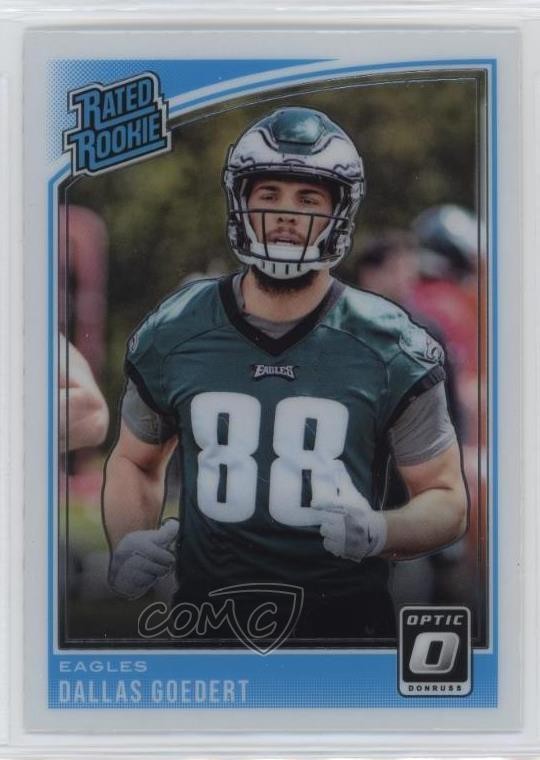 2018 Donruss Optic Rated Rookie Dallas Goedert #197 Rookie RC 14hk