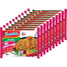 Mi Goreng Spaghetti Istantanei per Friggere, Certificati Halal, Caldi e Piccanti/Pedas Flav...