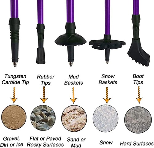 Lightweight Collapsible Hiking Poles - 2 Pack - 第 7/8 張圖片