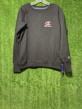 NWT Champion Pullover Crewneck Sweatshirt Houndstooth Logo Women s Size Small