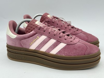 adidas Gazelle Bold Gum Velvet Sandy Pink Sneakers IG4389 Women's
