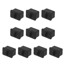 10pcs SC Fiber Optic Dust Caps for SC Female Fiber Optic Connector, Black