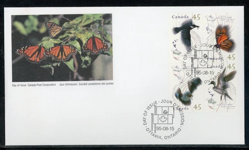 CANADA 1995 MIGRATORY WILDLIFE, FIRST DAY COVER !! A102