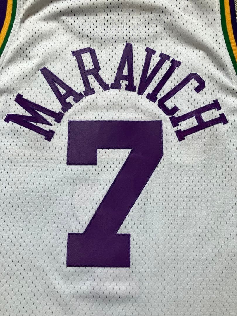 Reebok Pistol Pete Maravich Utah Jazz Jersey – Size XL – Throwback NBA thumbnail 11