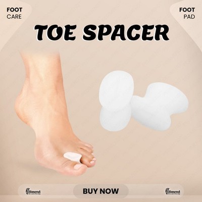 Soft Gel Big Toe Separator Ballen Zehenglätter Hammer Zehenkorrektor Spacer