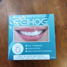 Snap On Upper and Bottom Teeth Adjustable Dentures Tooth Cover veneers