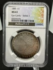 1885 Morgan Silver Dollar Philadelphia NGC MS63 $1 Uncirculated Eye Candy Toner
