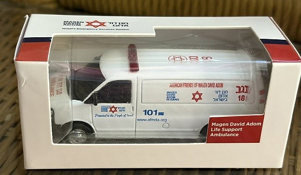Vintage FRIENDS OF MAGEN DAVID ADOM Ambulance Israel Judaica Hebrew~NIB