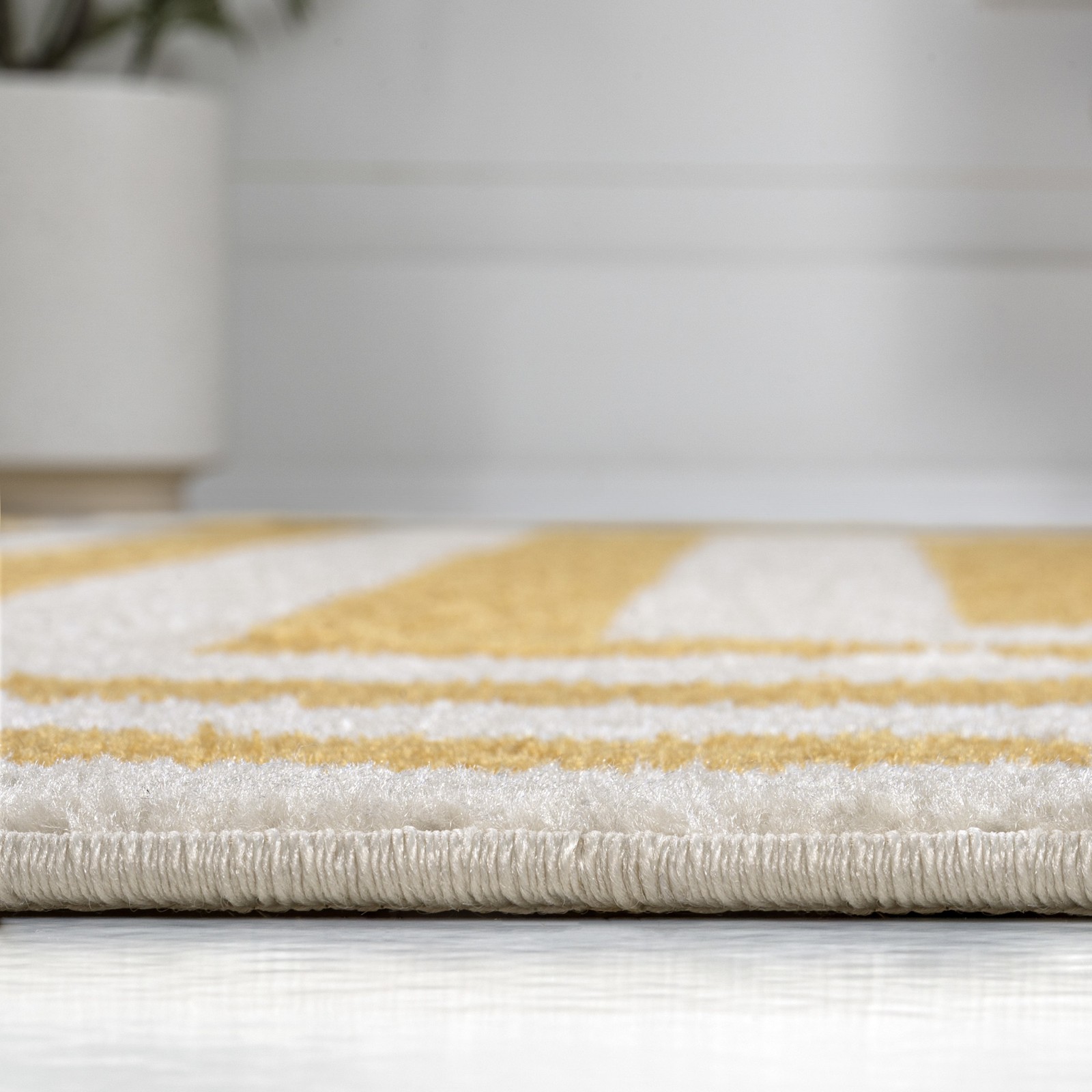 JONATHAN Y Lighting MOH211-5 Moroccan Hype 5-1/4' x 7-1/2' Border - Off White thumbnail 3