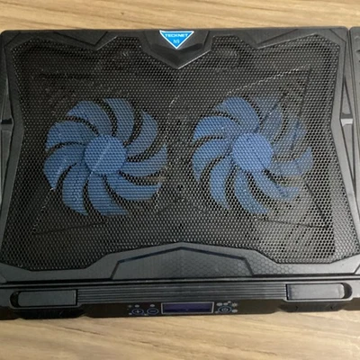 TeckNet N9 Laptop Cooling Stand Black Blue Cooling Pad Portable - Image 1 of 3