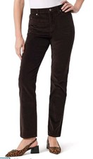Gloria Venderbilt Amanda Modern Slim High-Rise Corduroy Slimming Jean Size 4P