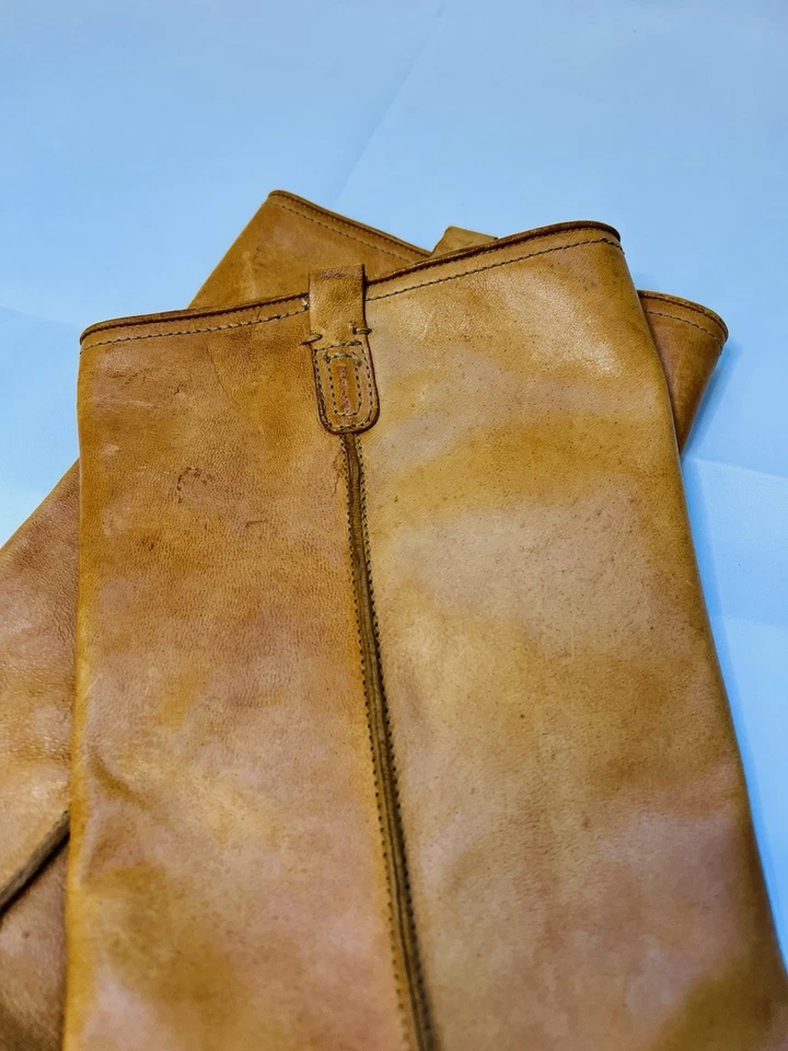 Botas de Equitação Sundance Itália Joelho Alto Couro Marrom Tamanho 39 Tamanho 8.5 - Imagem 4 de 4