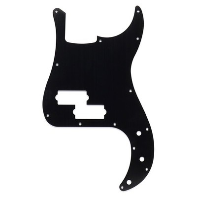 Metal 4 String P Bass Pickguard 13 Screw Holes Scratch Plate for PB Bass Black