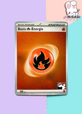 Pokemon Karte - Energiekarte Feuer Holo Stamp Champions PROMO Nintendo TCG 2023