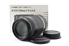  MINT w/ Box  Canon EF-S 55-250mm f/4-5.6 IS Telephoto Zoom Lens From JAPAN