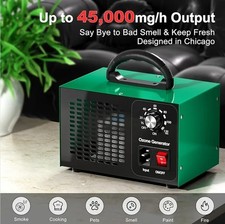 Ozone Generator, Air Purifier, 45,000 mg/h, Air Ionizer, Deodorizer