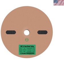 Listed 55 FT 1/8" Heat Shrink Tubing Roll 2:1,Electrical Industrial Shrink Tu...