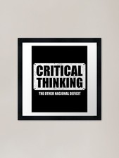 Listing image for Critical Thinking Is The Other Naci Framed Wall Art Poster Canvas Print Picture