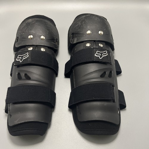 FOX Racing Standard Youth Knee Shin Guards Black
