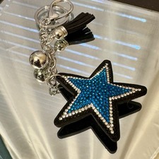 Shiny Blue Star keychain/Bag Charm