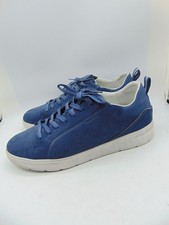 GEOX Respira Blue Nubuck Low Top Lace Up Sneakers Men's EU 44 US 10