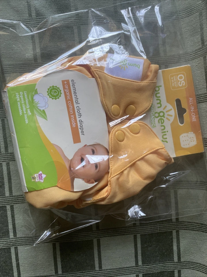 🕊️Pañal de tela Bum Genius Elemental Clemintine OS nuevo 8-35 libras Foto 4 de 4