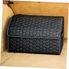 Cargo Organizer 17.7" - Compact Storage Totes With Lids For SUV, Black 17