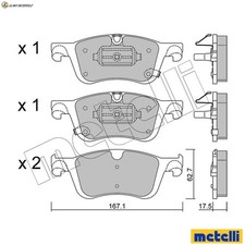 BREMSBELAGSATZ SCHEIBENBREMSE 22-1365-0 FÜR RENAULT DACIA NISSAN 1.2L 3cyl 1.3L